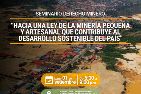 Expertos y autoridades debaten propuestas para una nueva Ley de Minería Artesanal en Perú